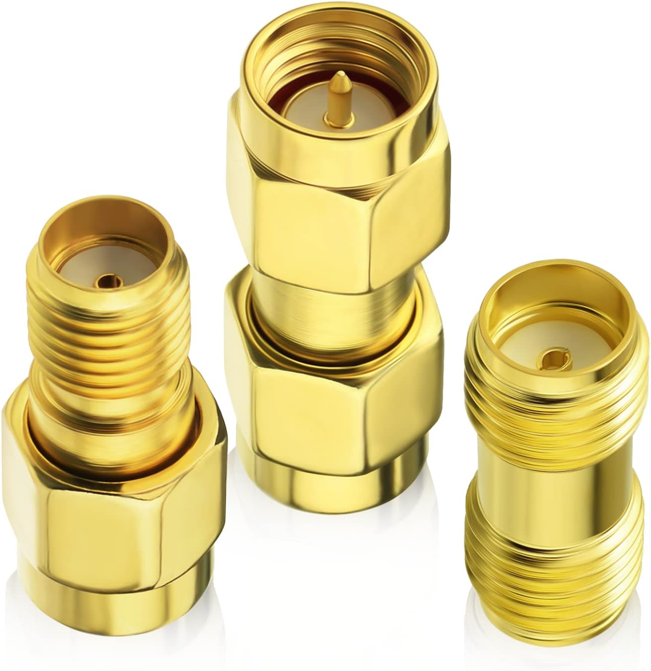 Eightwood SMA Adapter SMA Stecker SMA Buchse 3 Stücke für CCU3 Hsdpa Huawei 2G 3G 4G LTE Antenne UMTS Mobile Broadband MEHRWEG