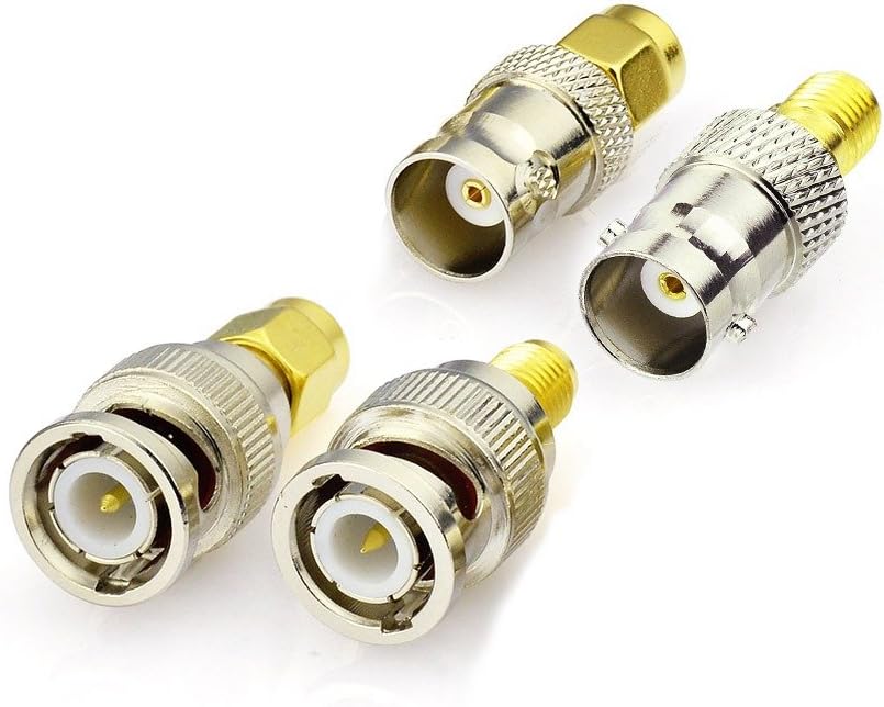 Eightwood Antenna Adapter Kit SMA to BNC 4 Type for Handheld Ham Radio PC LAN USB Raspberry Pi TYT Icom WiFi Antenna Multi-Way