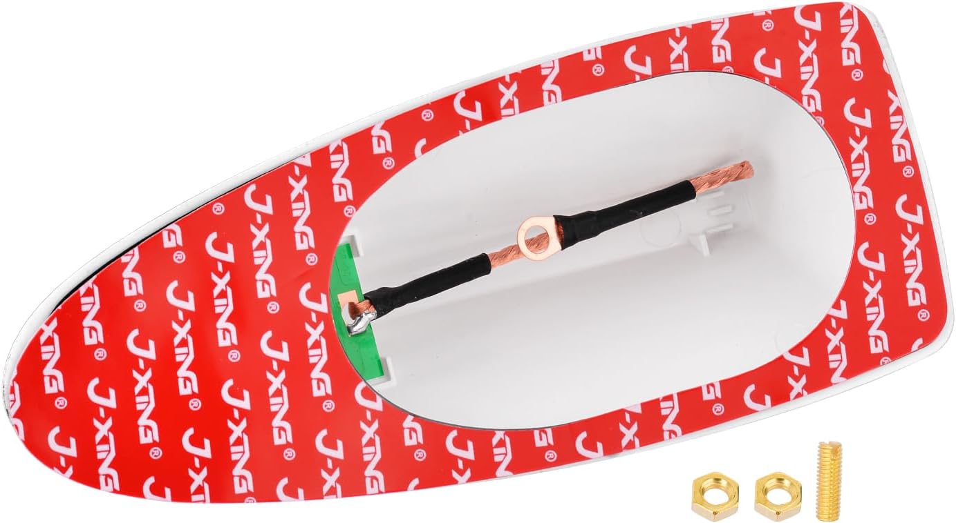 Eightwood Shark Antenne Auto Haifisch Antenne Auto Antenne Kurz Universal Shark Fin Roof Antenna mit Verstärker für FM AM Raido Atuo SUV usw.