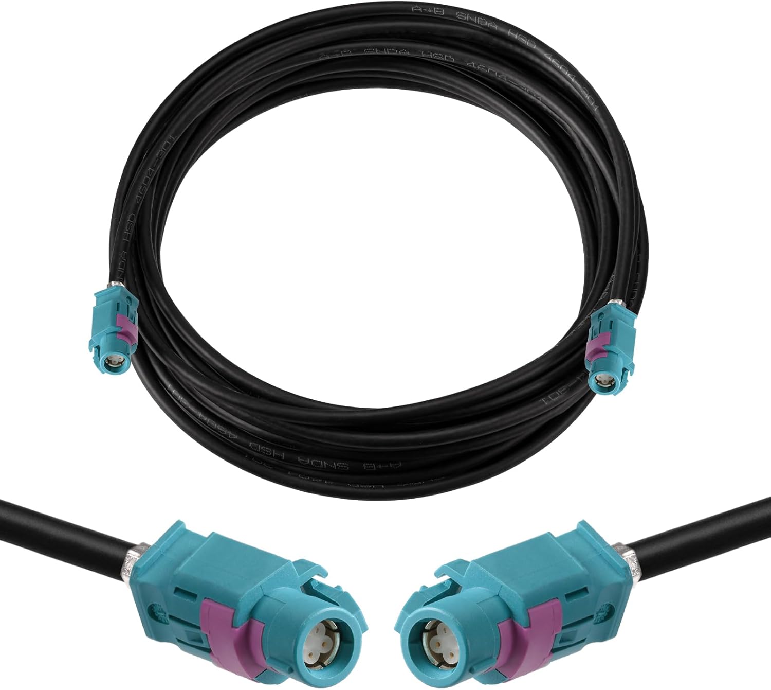 Eightwood HSD LVDS Kabel HSD Z Buchse Kabel 500cm HSD 535 4-Core Kabel for BMW F30 F31 F10 F11 F25 F15 Audi VW Mercedes Citroen Peugeot video Audio Rear View Backup Camera Retrofit Navigation usw.