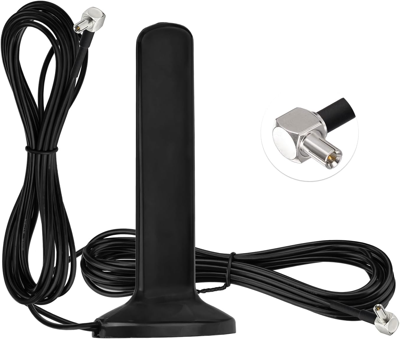 Eightwood 4G LTE Antenne TS9 Antenne MIMO Magnet Omnidirektional Antenne Indoor 3M Antennenkabel Für 3G 4G LTE Router Modem Kamera GSM Hotspot usw.