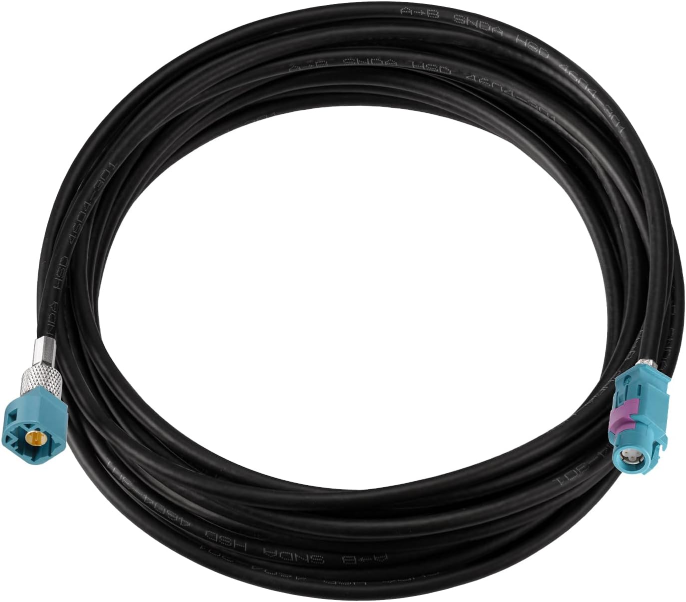 Eightwood HSD LVDS Z Buchse auf Stecker Kabel 500cm 535 4-Core für BMW F30 F10 F25 F15 Audi VW Mercedes Citroen Peugeot Video Audio Rückfahrkamera Retrofit Navigation