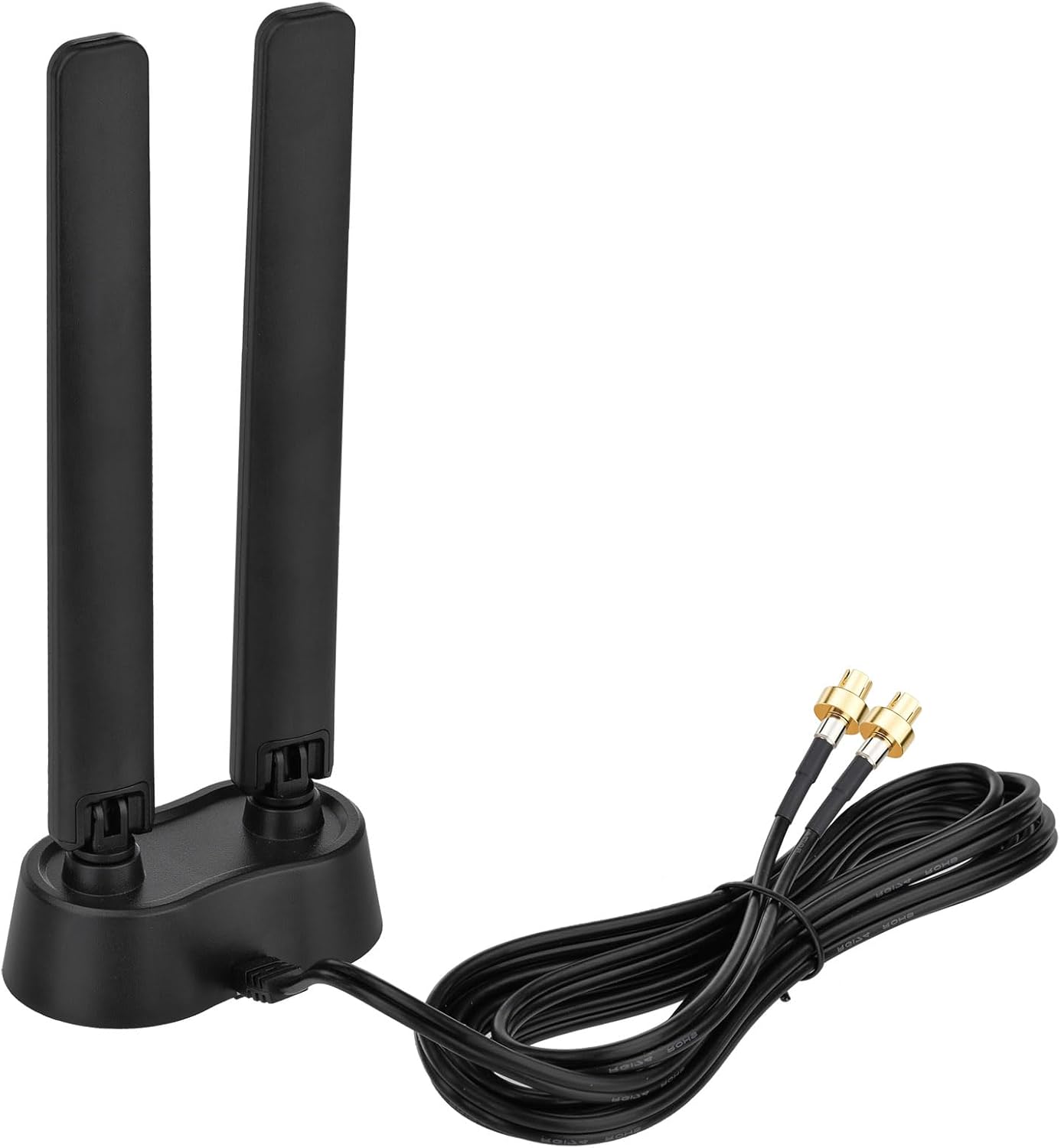 Eightwood Tri-Band WiFi 7 Motherboard Antenna for ASUS Gaming PC, Compatible with ROG Strix, TUF Gaming, ProArt and Prime Series, Magnetic Base with 6.5ft Cable and Push-On Connector