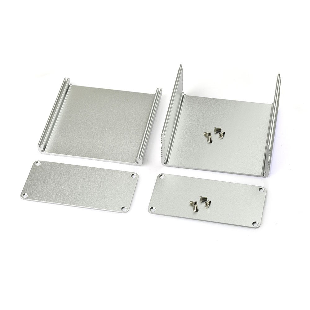 Eightwood Aluminum Enclosure Electronic Project Box Case for PCB Instrument Amplifier DIY 3.94 x3.94 x1.97 inch (LWH)