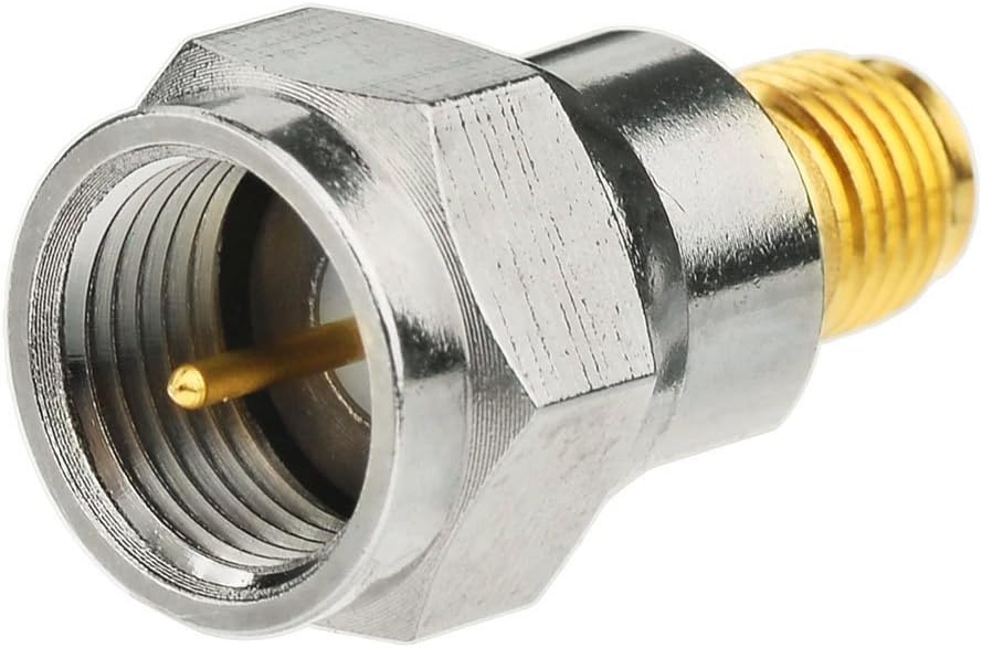Eightwood DAB+ WLAN Antenne Adapter F Stecker auf SMA Buchse 2 Stücke für TV Sticker DAB Antenne MEHRWEG