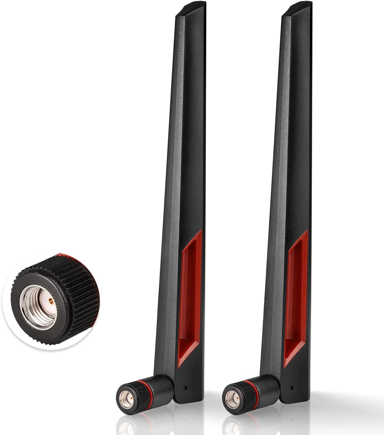 Eightwood WiFi Antenne WLAN Antenne 2.4g/5.8g 10 dBi RP-SMA Antenne Dualband für PC Motherboard Router Camera PCI-E Network Card ASUS RT-AC68u…