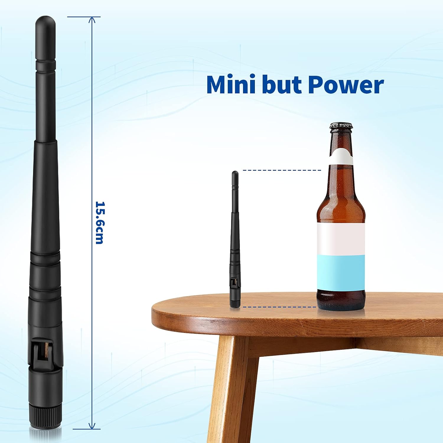 Eightwood WLAN Antenne 2.4G Antenne 5dBi Kipp-und-Schwenkbar RP SMA WLAN Antenne 2 Stücke für WiFi Card WLAN PCI Karten Wirelesse Router Bluetooth ZigBee MEHRWEG