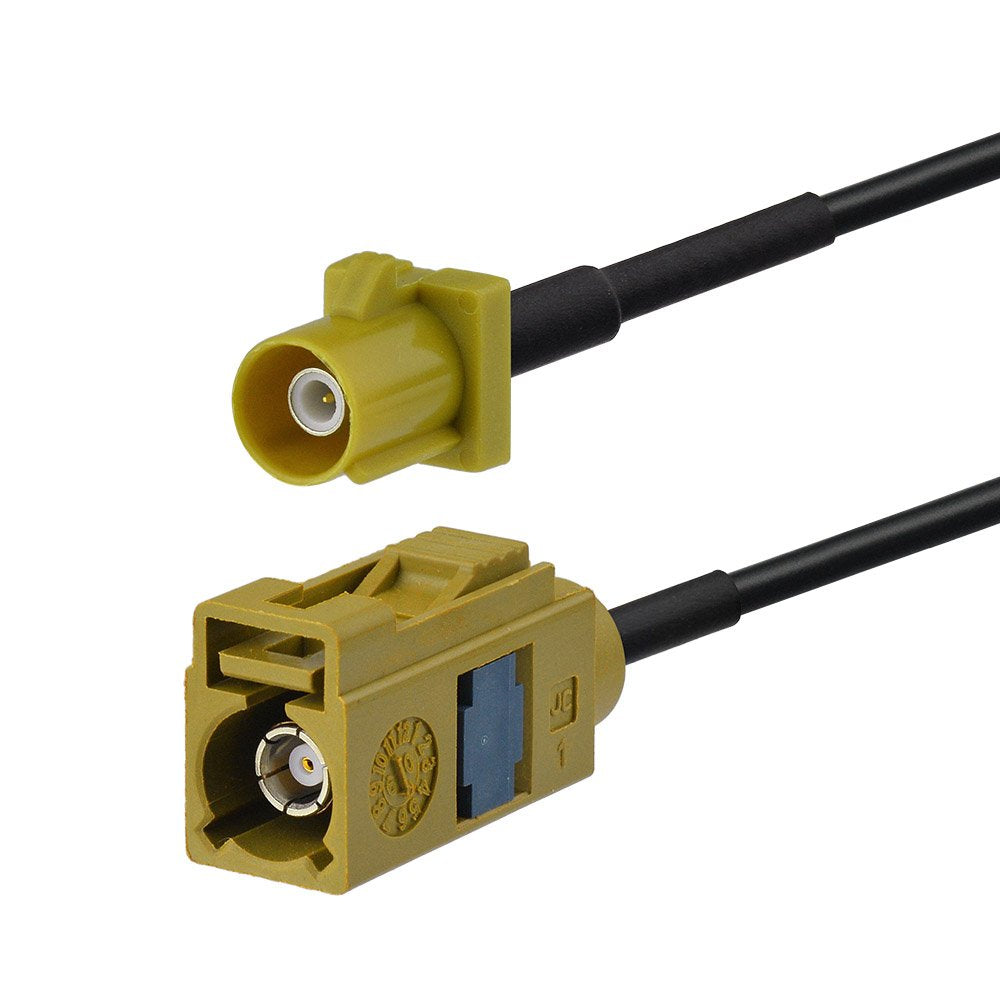 Eightwood for XM Sirius Satellite Radio Antenna Fakra Curry Code K Female to Male Pigtail Extension Cable 1.2m /3.9 feet