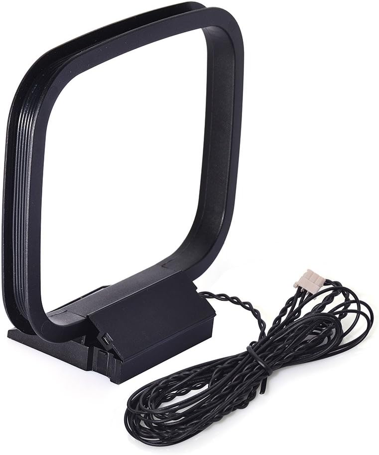 Eightwood AM Loop Antenne Zimmerantenne 3 Pin-Antenne für Sony HiFi-Serie Sharp Stereo AV Receiver Tuner Audio System MEHRWEG