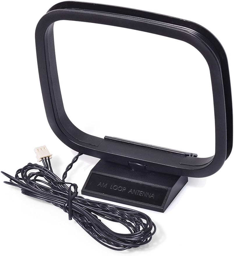 Eightwood AM Loop Antenne Zimmerantenne 3 Pin-Antenne für Sony HiFi-Serie Sharp Stereo AV Receiver Tuner Audio System MEHRWEG