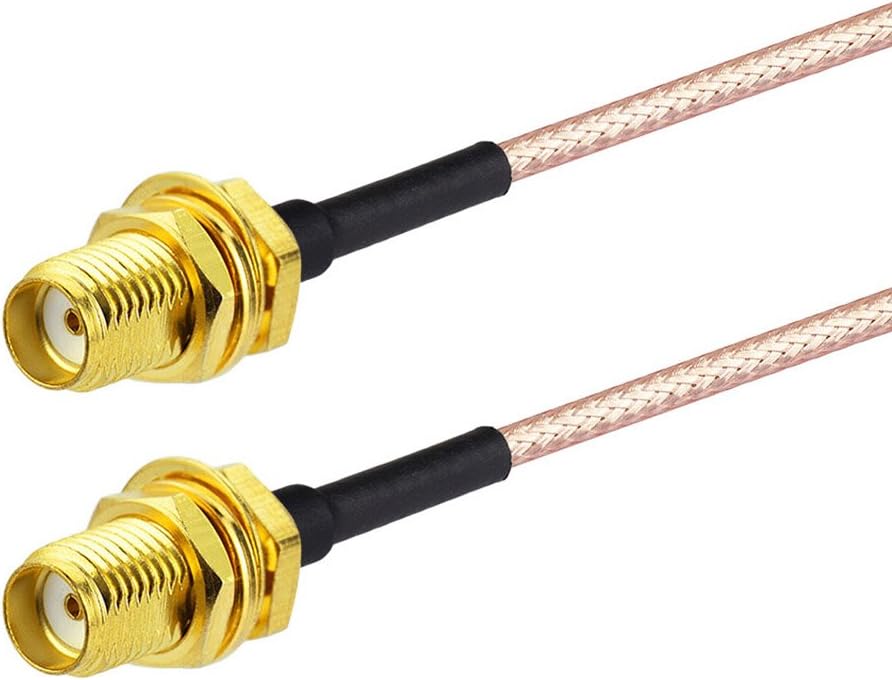 Eightwood SMA Kabel RG178 6inch 15cm SMA Buchse DIY Externe Antenne 2 Stücke für Homematic CCU3 CCU2 Raspberry Pi 4G LTE Antenne Wireless MEHRWEG