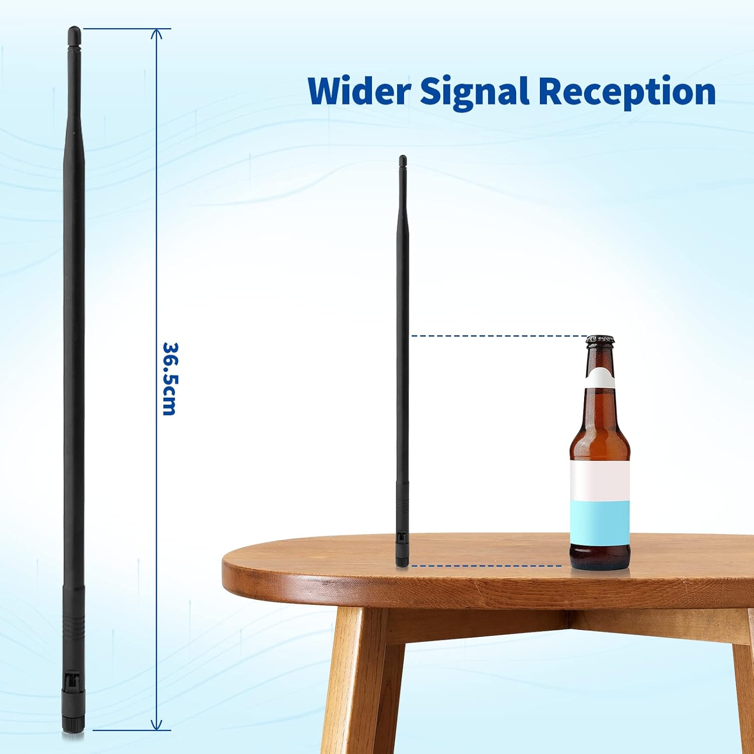 Eightwood WLAN Antenne 2.4G Antenne 12dBi Kipp-und-Schwenkbar RP SMA WLAN Antenne 2 Stücke für WiFi Card WLAN PCI Karten Wirelesse Router Bluetooth ZigBee MEHRWEG