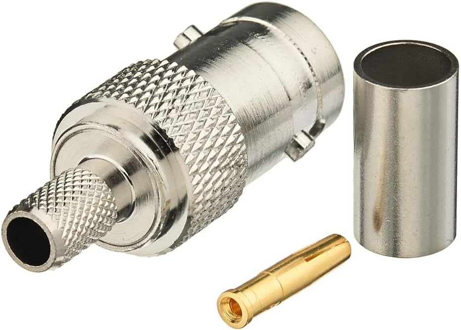 Eightwood BNC-Buchse, Buchse, gerade Crimp für LMR-195 (5 Stück)
