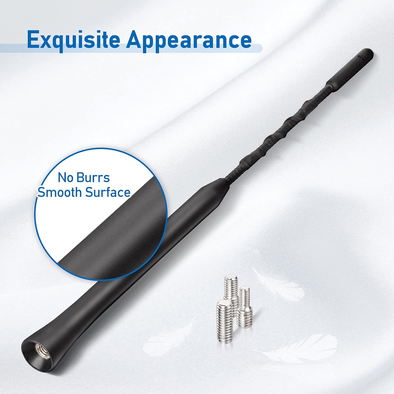 Eightwood Autoantenne FM DAB Autoradio Antenne Dachantenne Auto 23cm Kurz Ersatzantennenstab Auto Antenne mit starker FM/DAB Empfangsfunktion
