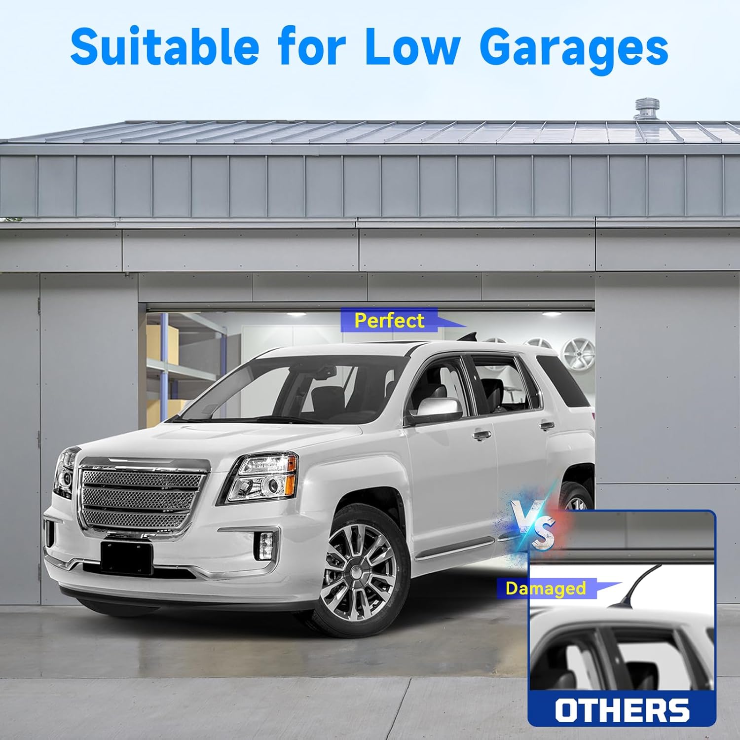 Eightwood Shark Antenne Auto Hai Fin FM/AM Radio Antenne Auto Haifisch Antenne Auto Dachantenne Universal Auto Radio Verstärker Aerial Base Fin Dach Antenne für Digital FM Tuner