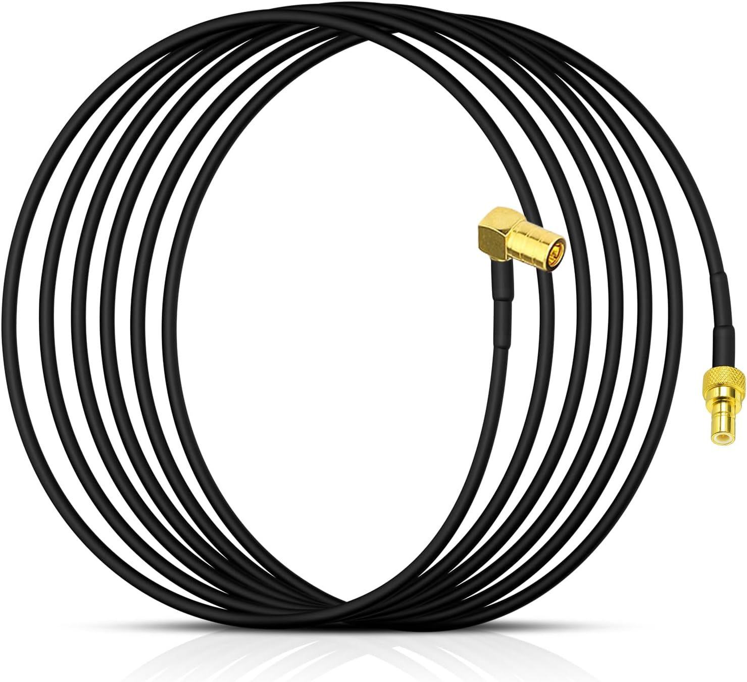 Eightwood DAB+ Antenneadapter SMB Kabel Auto Radio SMB Buchse auf SMB Stecker RG174 16.4ft 5M DAB Antenne SMB Verlängerung für TechniSat Pioneer Sony Alpine MEHRWEG