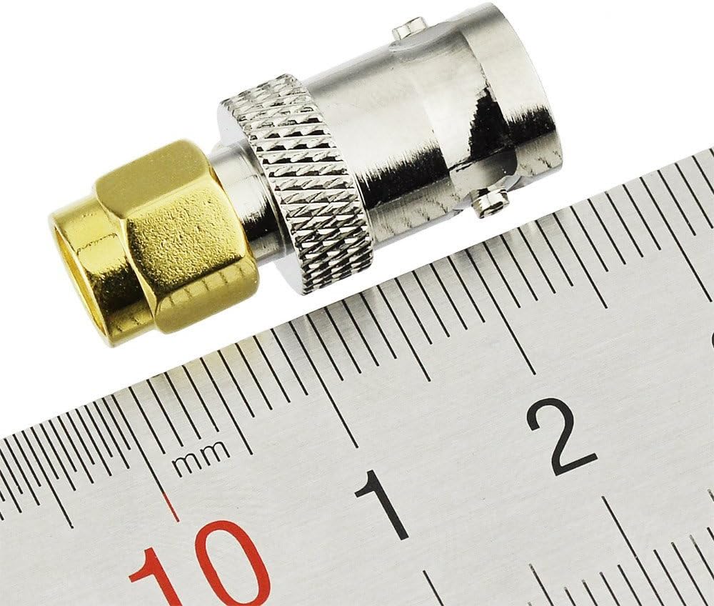 Eightwood Walkie Talkie Handfunk Antenne Adapter BNC Female auf SMA Stecker 2 Stücke für Ham Radio Wireless Antenne Video CCTV Kamera Monitor CB Funk MEHRWEG