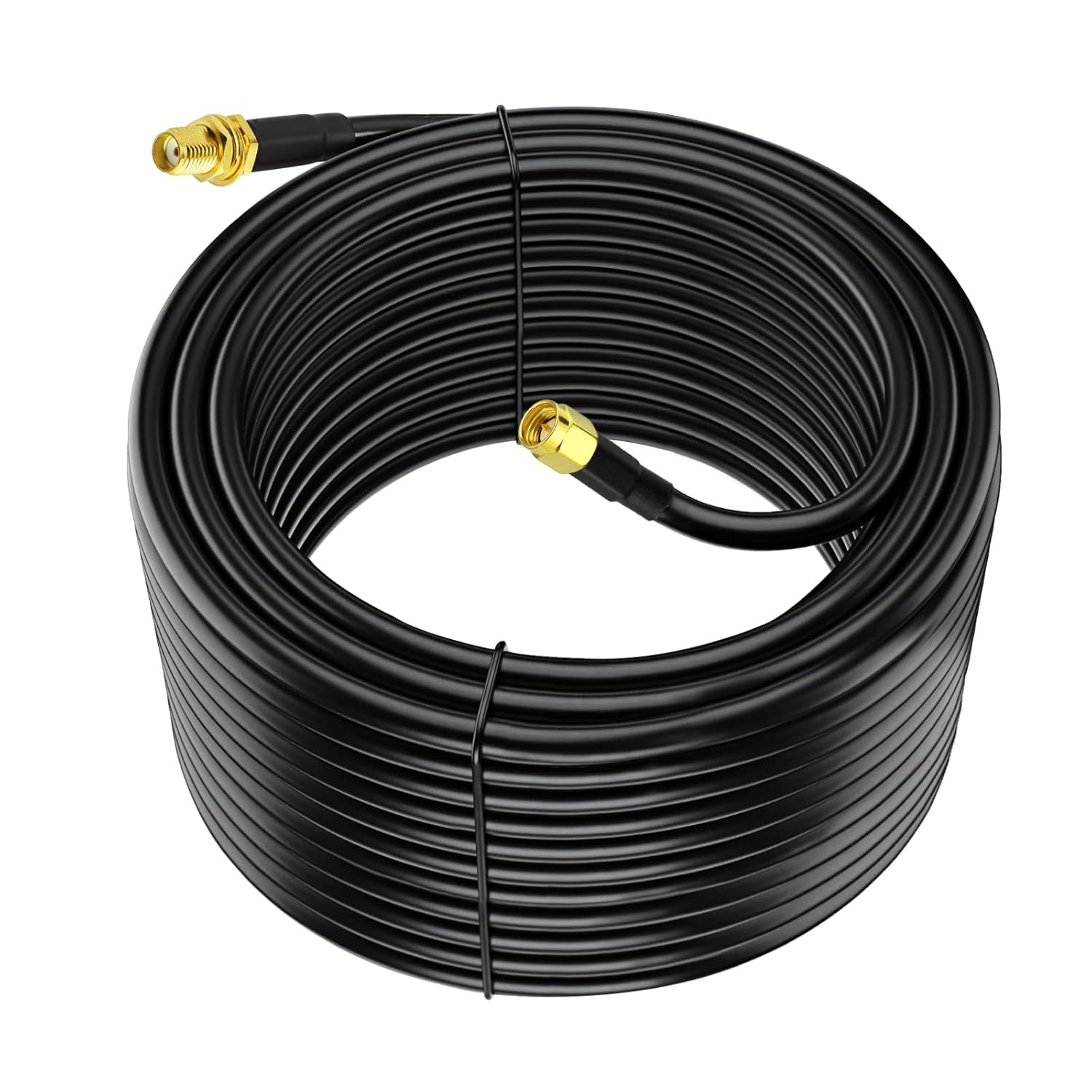 Eightwood SMA Male to SMA Bulkhead Female ALSR240 20ft Cable Low Loss for 3G 4G Antenna, LTE Router, GPS, ADS-B Receiver, Ham Radio