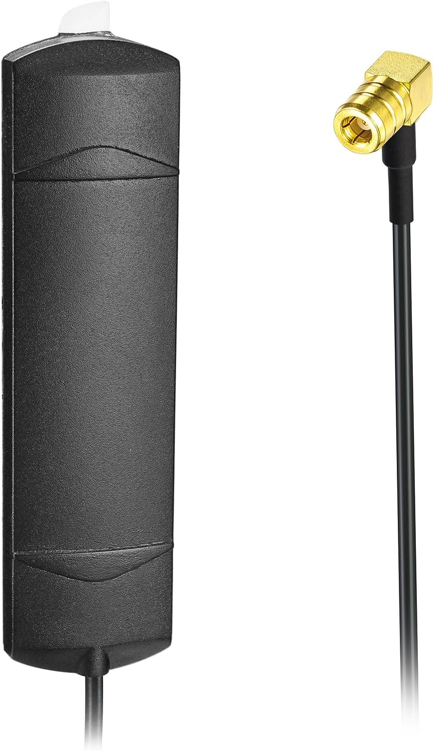 Eightwood DAB+ Auto FM AM Radio Windschutzscheiben Patch Antenne 17dbi + 3M DAB Antenne SMB Anschluss Kabel für Pioneer Alpine Clarion Digital Radio FM Tuner