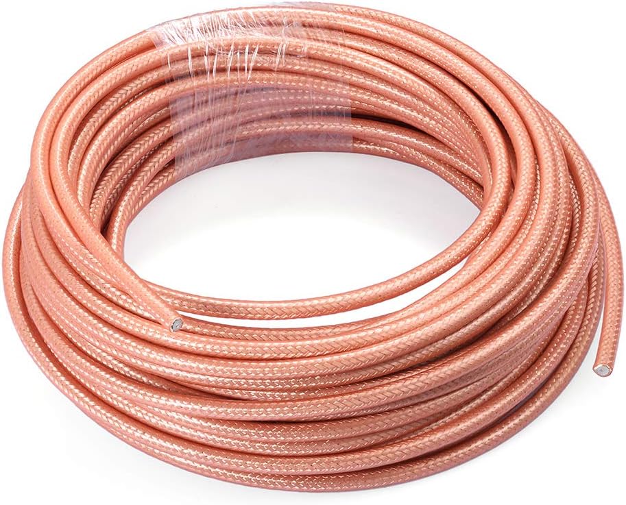Eightwood RG400 RF Coax Cable M17/128 Double Shield Coaxial Cable 40 feet