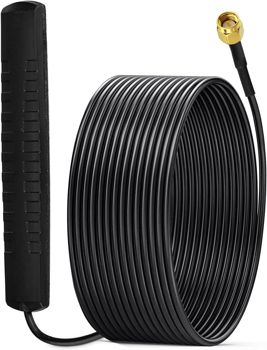 Eightwood DAB+ DAB Antenne SMA Adapter DAB Auto Radio Antenne Patch Aerial Glas Mount Windshield Antenne mit SMA Stecker 300CM Antenne für Blaupunkt Pioneer Clarion Alpine usw.