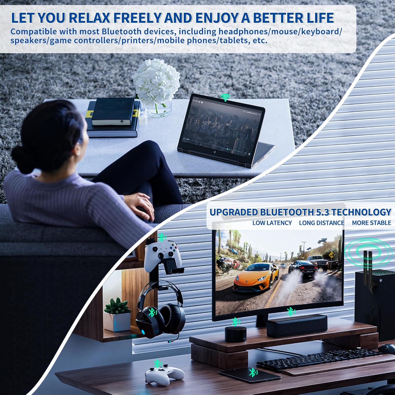 Eightwood WLAN Karte WiFi 6E Intel AX210 Bluetooth 5.3 WLAN Netzwerkkarte WLAN PCI-E Karte 6G/5G/2.4G Tri Band WiFi 6E Karte 5374 mbit/s mit Wi-Fi 6E Antenne + CD für PC Windows 11/10 (64 bit) Laptop