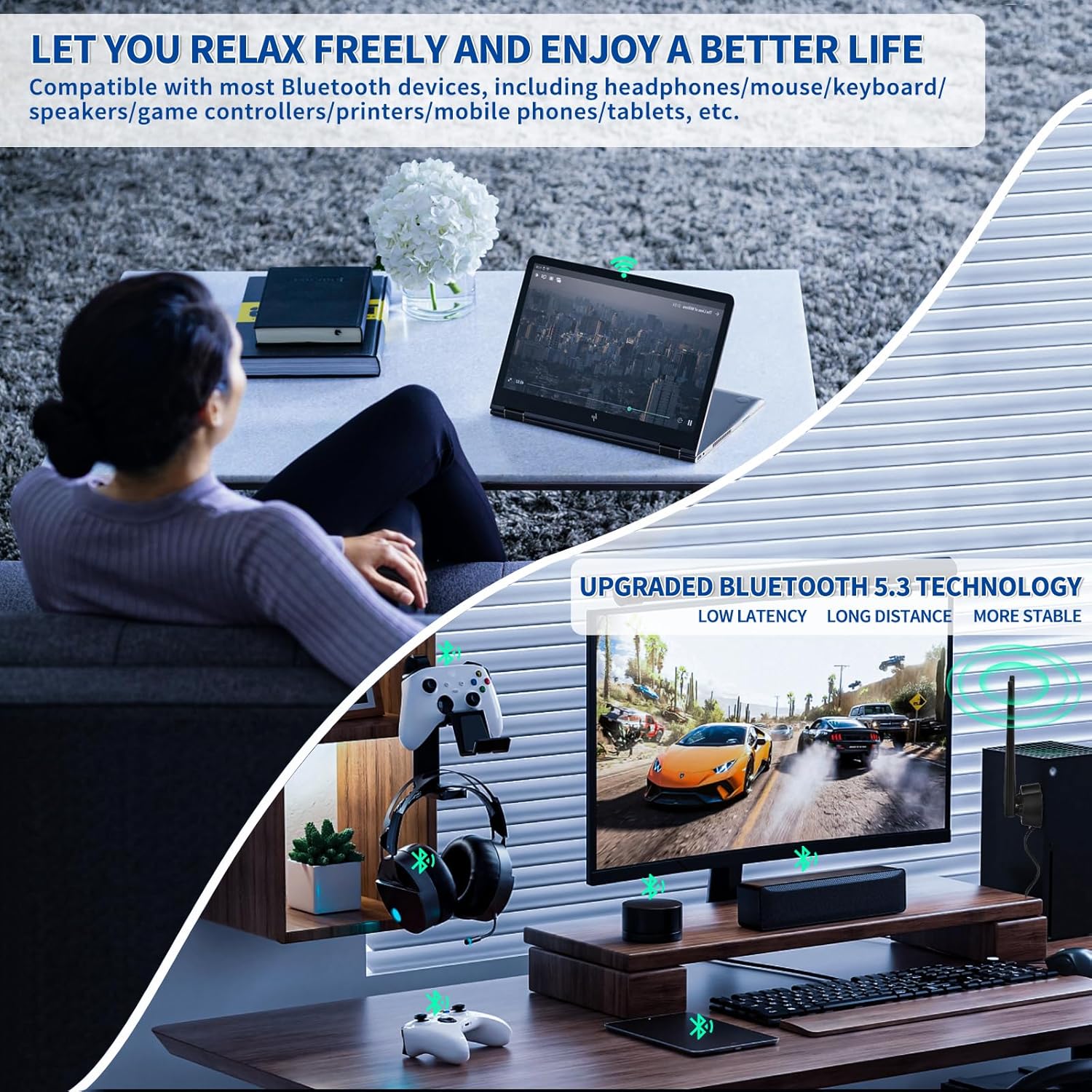 Eightwood WLAN Karte WiFi 6E Intel AX210 Bluetooth 5.3 WLAN Netzwerkkarte WLAN PCI-E Karte 6G/5G/2.4G Tri Band WiFi 6E Karte 5374 mbit/s mit Wi-Fi 6E Antenne + CD für PC Windows 11/10 (64 bit) Laptop