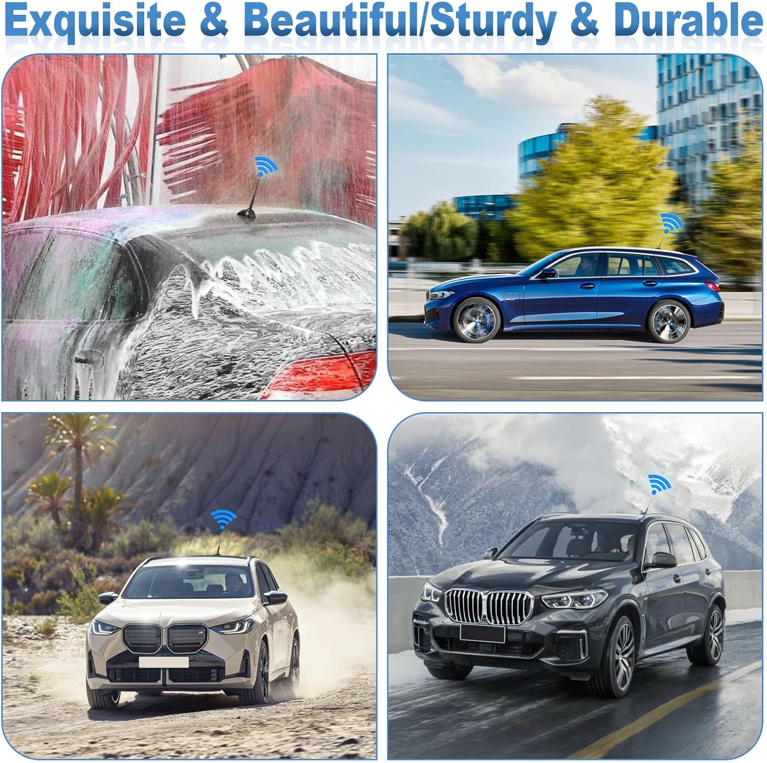 Eightwood Autoantenne Auto Dachantenne Kurz Autoradio Antenne 27.5CM Universal Car Roof Antenna mit FM/AM Reception