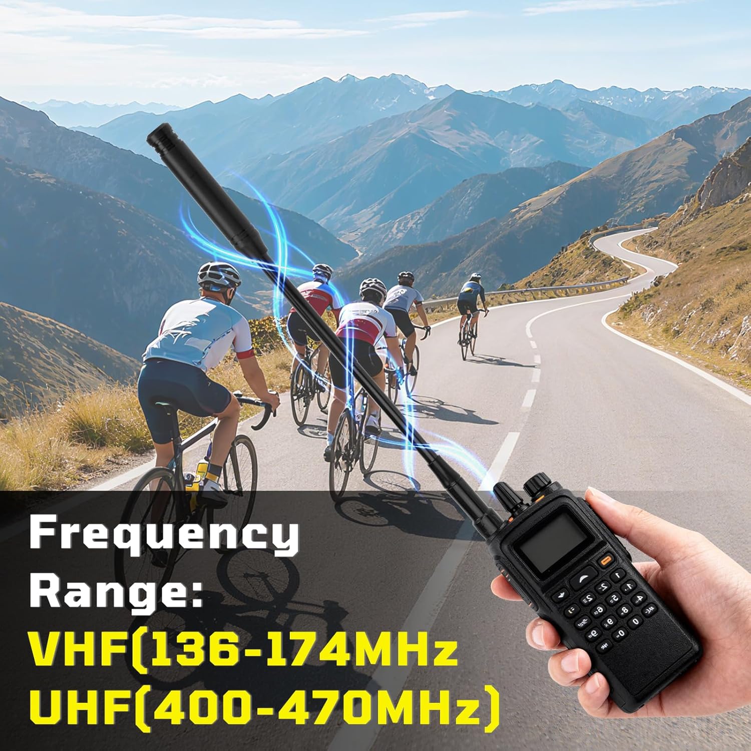 Eightwood Walkie Talkie Antenne Dual Band Radio Antenne Handheld Radio Antenna 144/430 MHz Funkgerät Antenna SMA Telescopic Antenne für Amateurfunk Baofeng UV-82 UV-5R Quansheng Portable