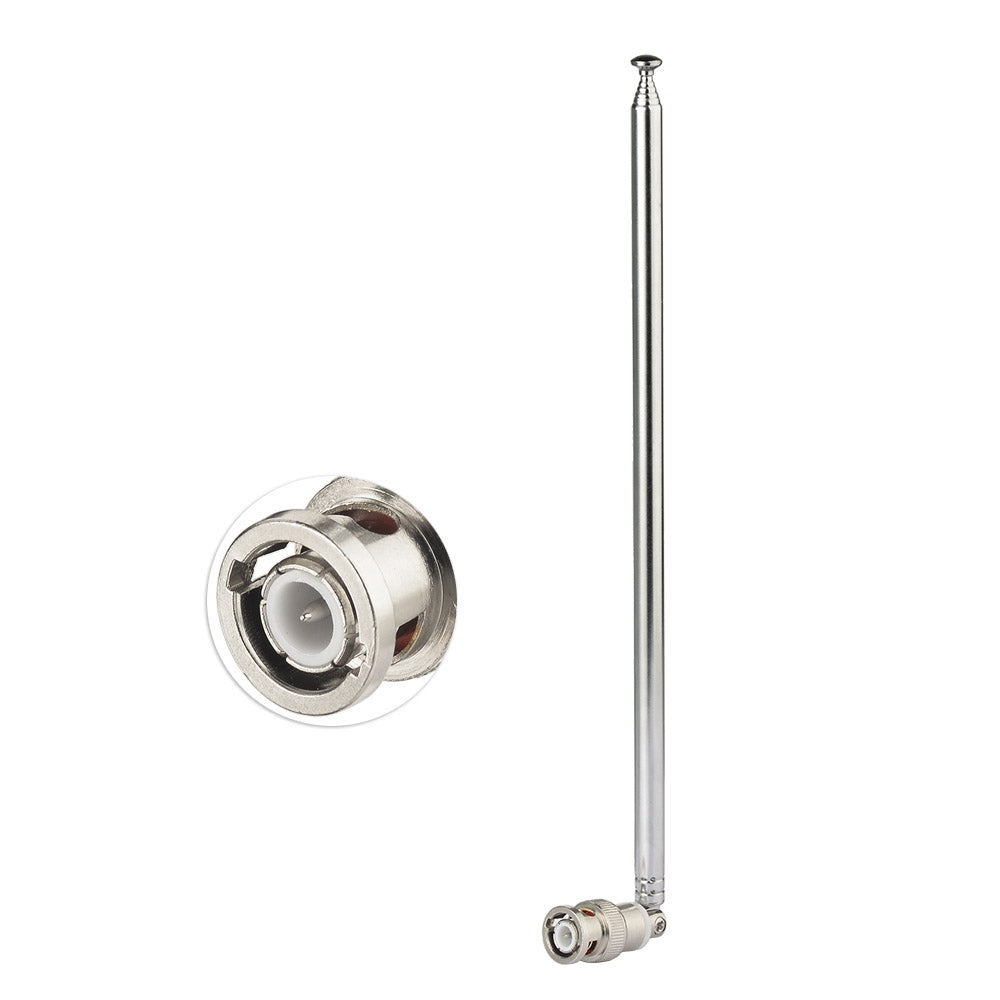 Police Radio Scanner Antenna 20-1300MHz 7 Sections Telescopic BNC Male Antenna Ham Radio Handheld CB Radio Antenna for Uniden Whistler Police Radio Scanner Two Way Radio Frequency Counter