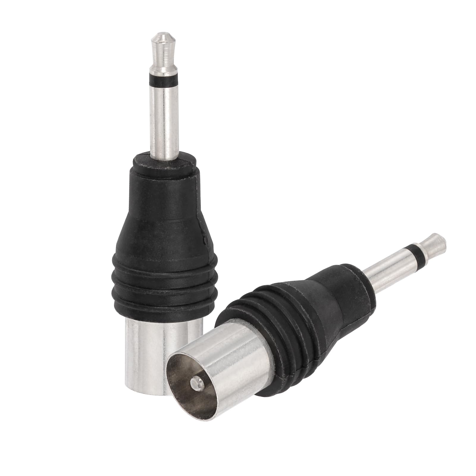 Eightwood 3.5mm auf TV PAL Adapter 3,5 mm Mono Stecker auf 9,5 mm Pal TV Stecker Adapter 2 Stück für Radio Stereo Receiver Bose Wave Radio