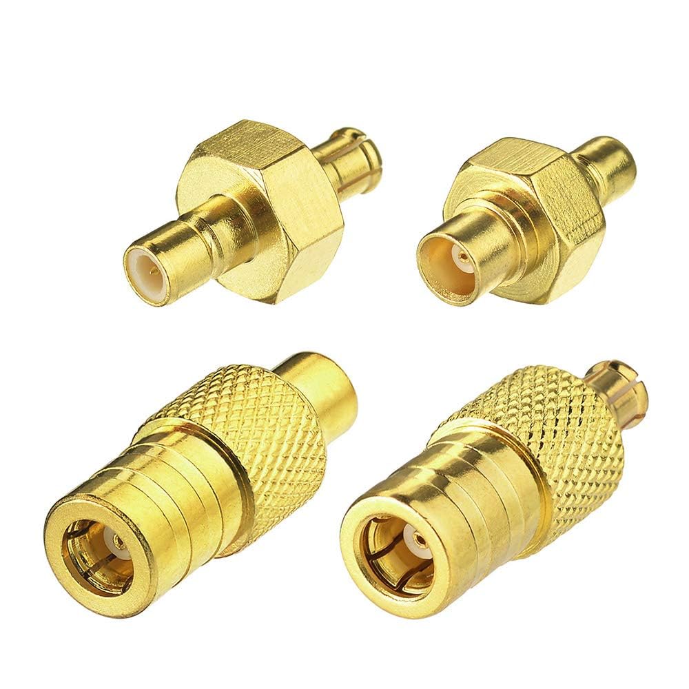 Eightwood Autoradio DAB Antenneadapter MCX Adapter SMB Stecker Kit 4 Typ für DAB Radio Antenna Aerial RF Kabel Car Satellite Sirius XM MEHRWEG