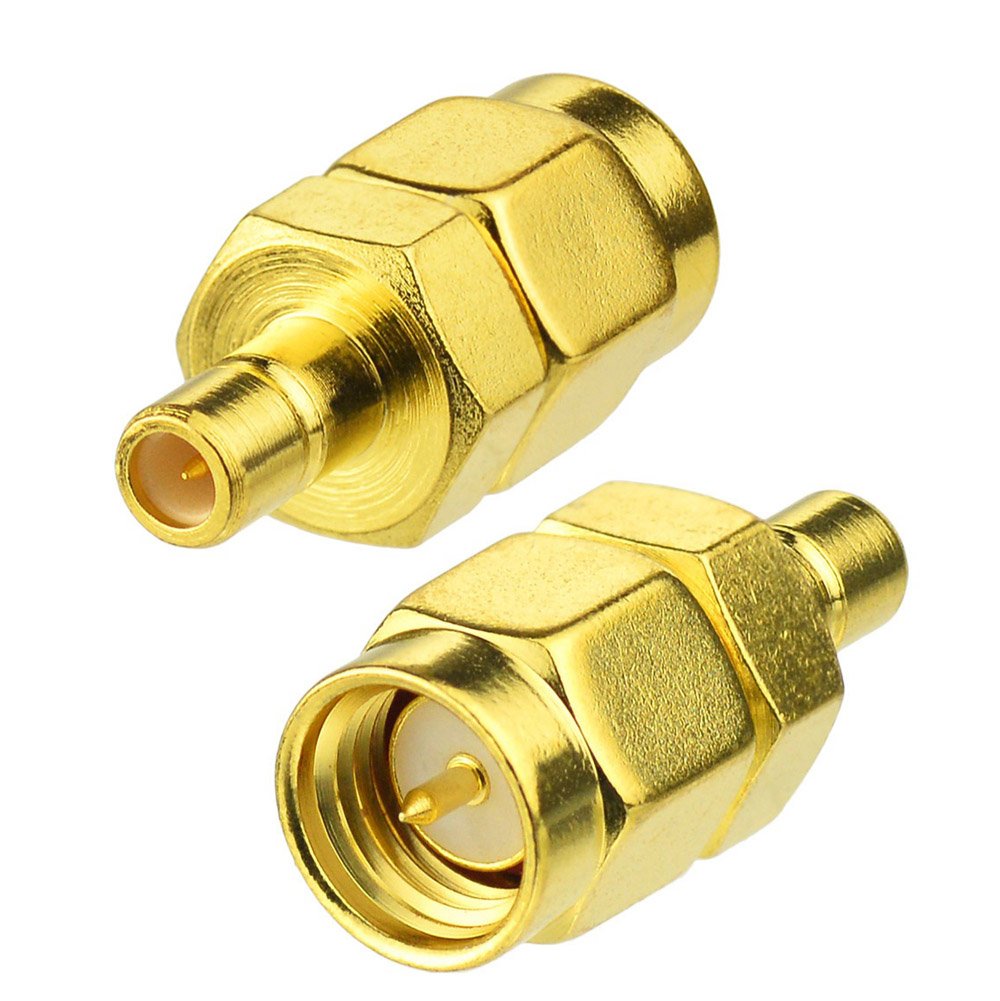 Eightwood DAB Antenne Adapter SMA SMB Adapter SMB Buchse auf SMA Stecker Antennenadapter 2 St Kompatibel für DAB Autoantenne AM/FM DAB + Pionier Clarion Alpine MEHRWEG