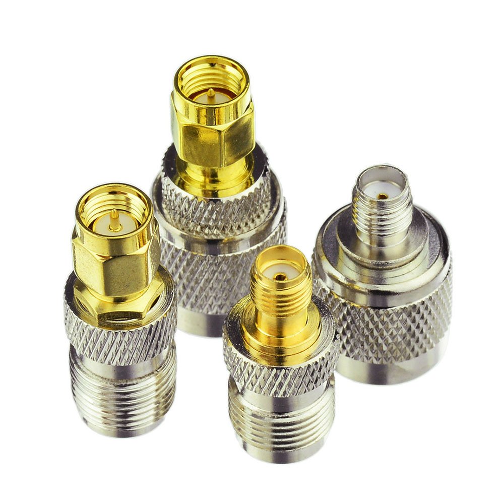 Eightwood Antennenadapter Kit SMA auf TNC 4 Typ für 4G LTE Antenne Wirelesse WiFi Router Antenne WLAN LAN MEHRWEG
