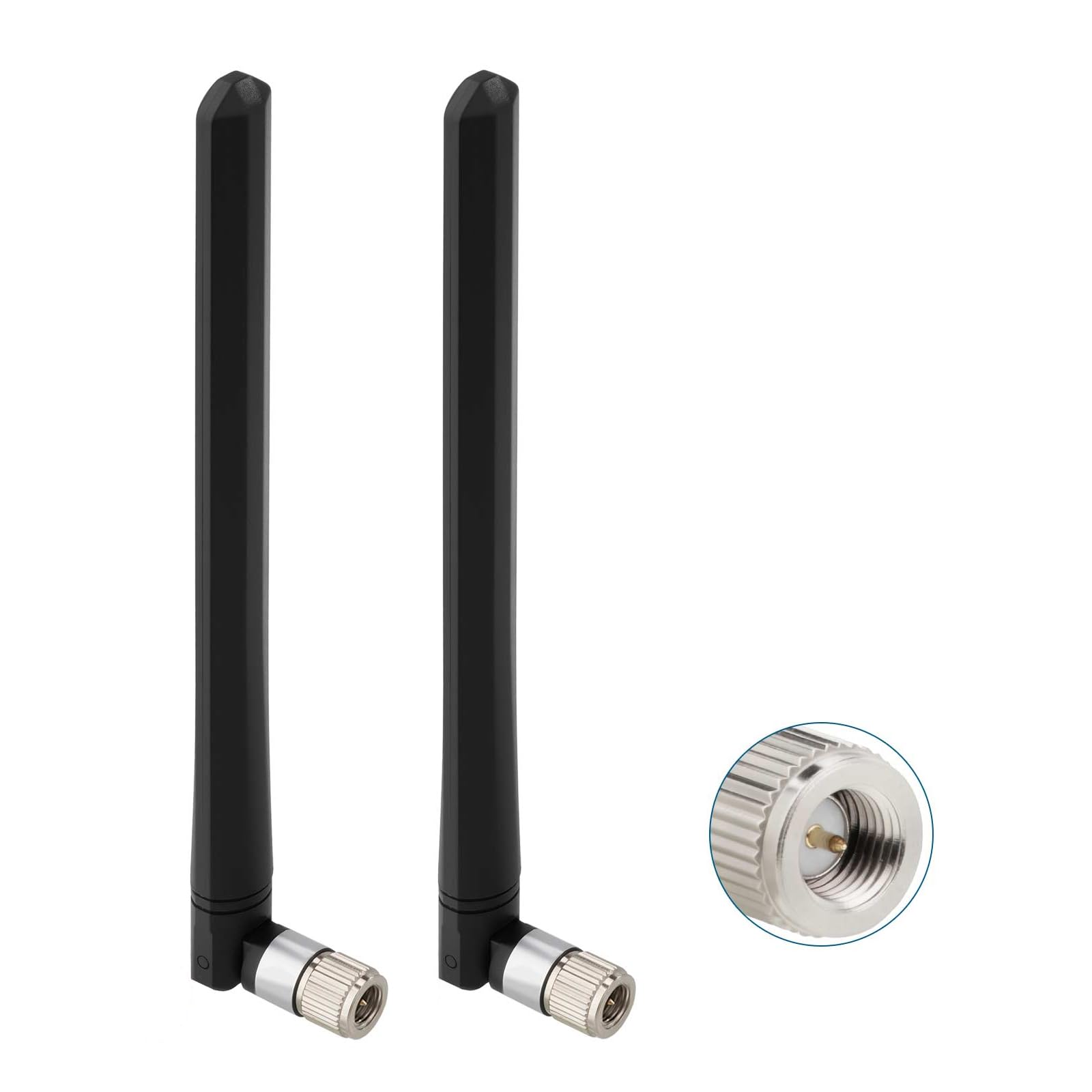 Eightwood 4G LTE Antenne 5dBi SMA Stecker Dual Band MIMO Antenne Omnidirektionalantenne für GSM Mobile Hotspot Router CPE Wildkamera Überwachungskamera IoT Smart Home