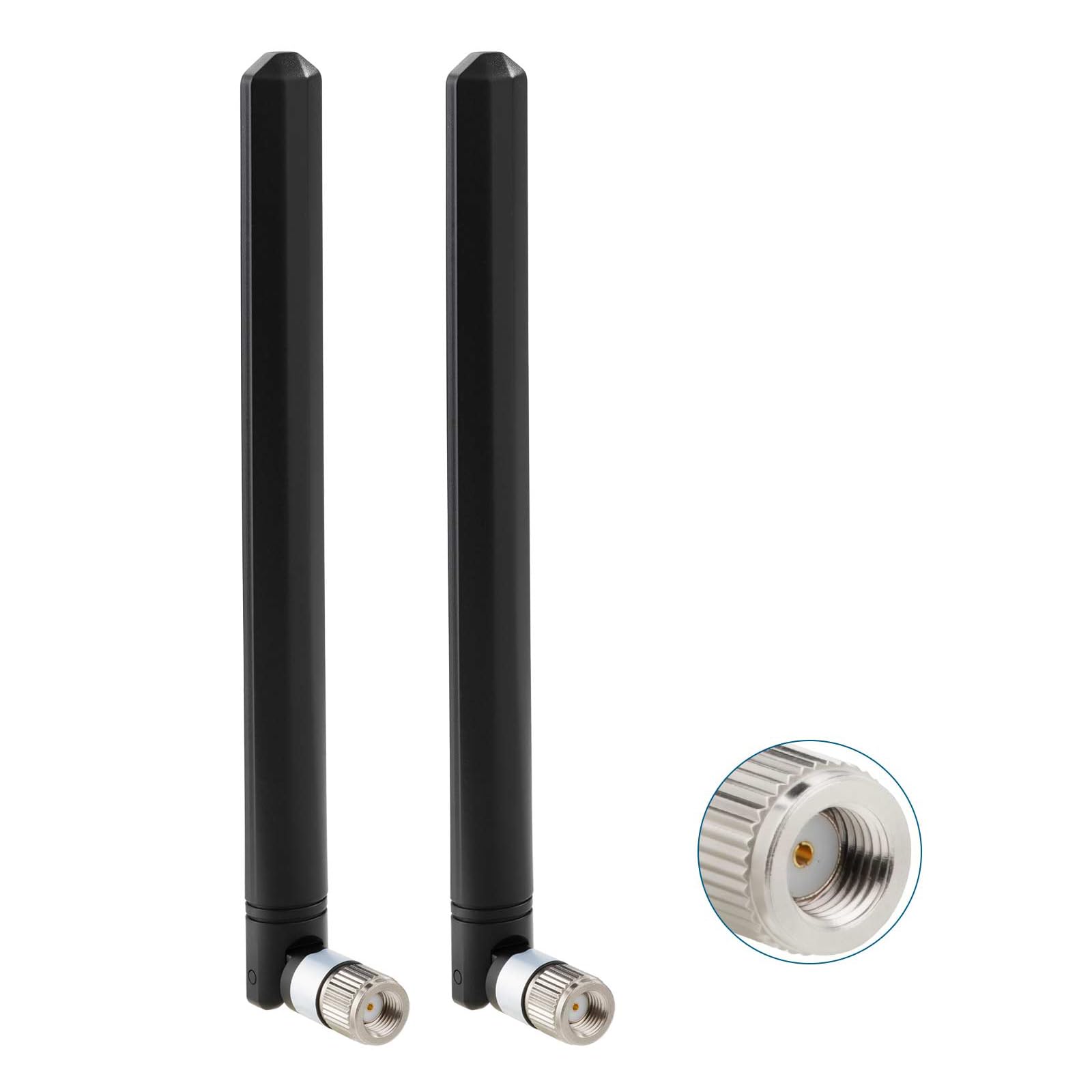 Eightwood 4G LTE Antenne 5dBi RP SMA Stecker Dual Band MIMO Antenne Omnidirektionalantenne für 4G LTE Trail Cameras Wildkamera Überwachungskamera Industrielles Gateway RP-SMA Ausrüstung