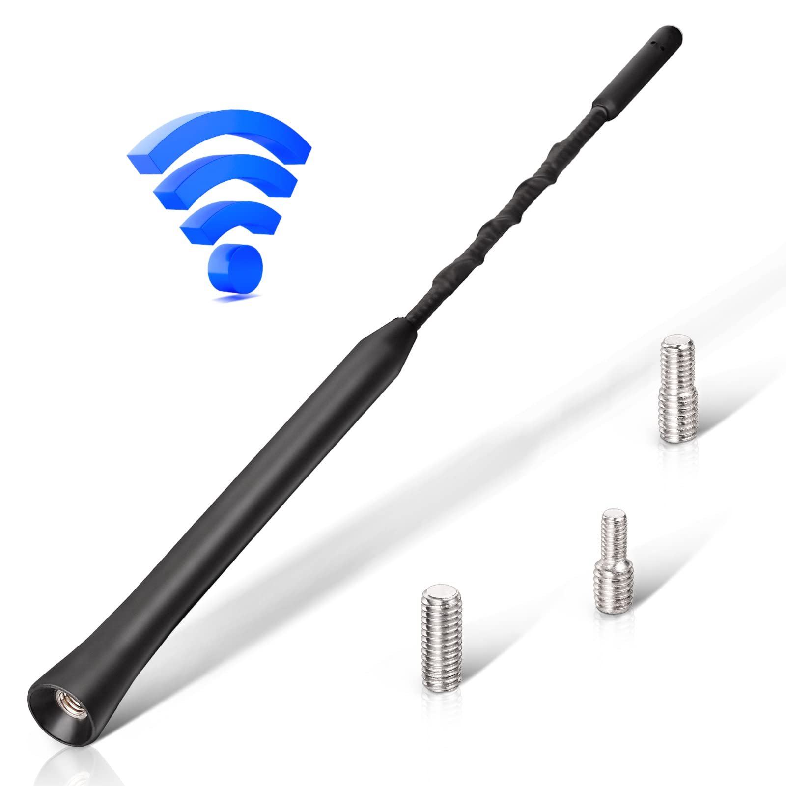 Eightwood Autoantenne FM DAB Autoradio Antenne Dachantenne Auto 23cm Kurz Ersatzantennenstab Auto Antenne mit starker FM/DAB Empfangsfunktion