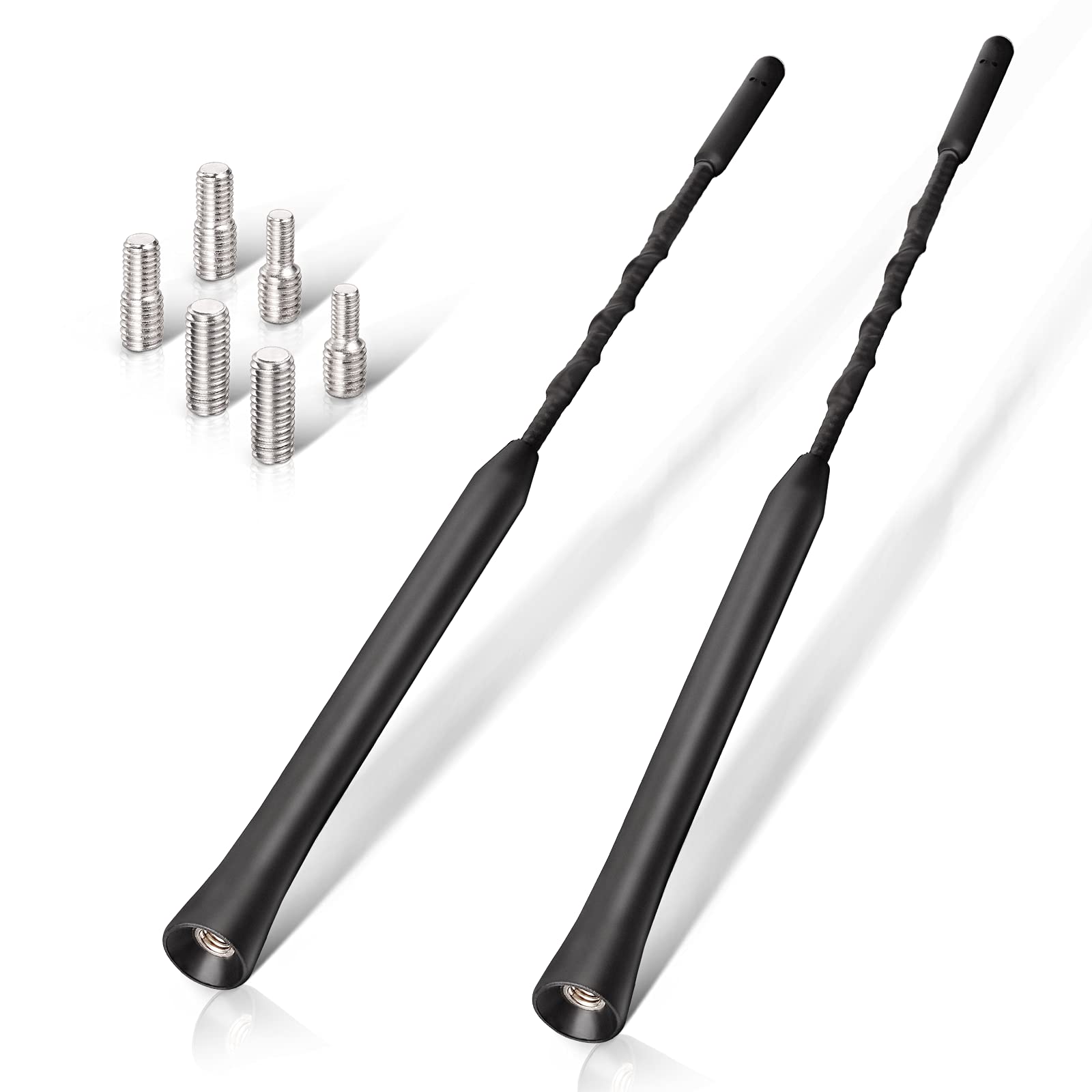 Eightwood Autoantenne FM DAB Autoradio Antenne Dachantenne Auto 2 Stück 23cm Ersatzantennenstab Auto Antenne mit starker FM/DAB-Empfangsfunktion