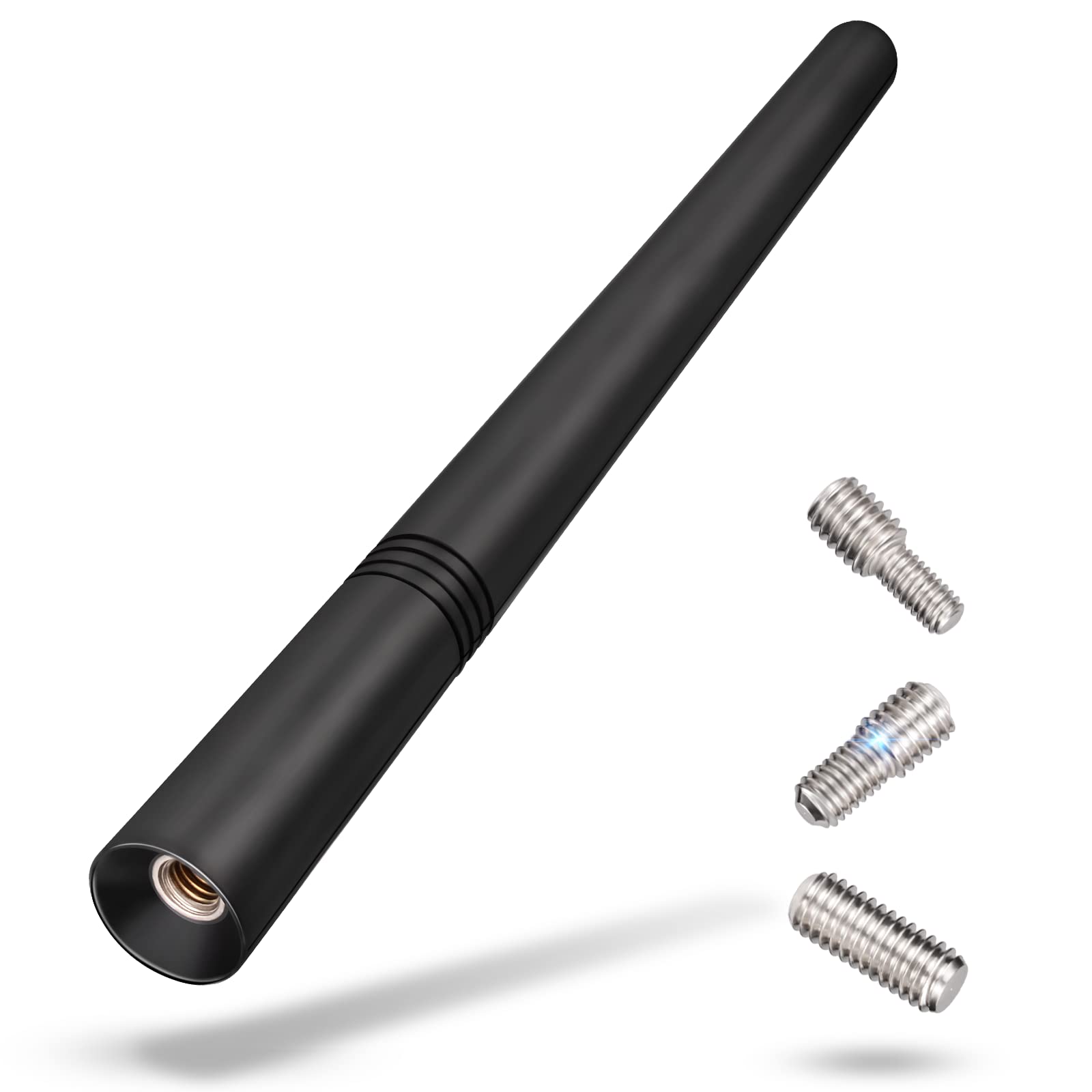 Eightwood Autoantenne FM DAB Antenne Auto 14.2cm Universal Dachantenne Auto Autoradio Antenne kurz mit starker FM/AM/DAB Empfangsfunktion