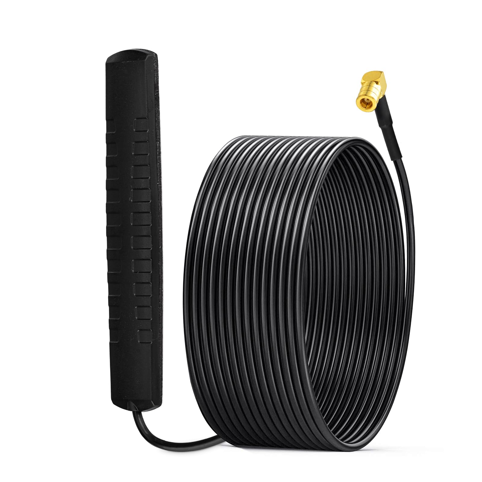 Eightwood Dab+ Autoradio-Antenne für Windschutzscheibe Adapter Stecker SMB Kabel 3 Meter AM FM Antenne Radio Auto geeignet für DAB+/FM BP PP16DAB Digitalradio