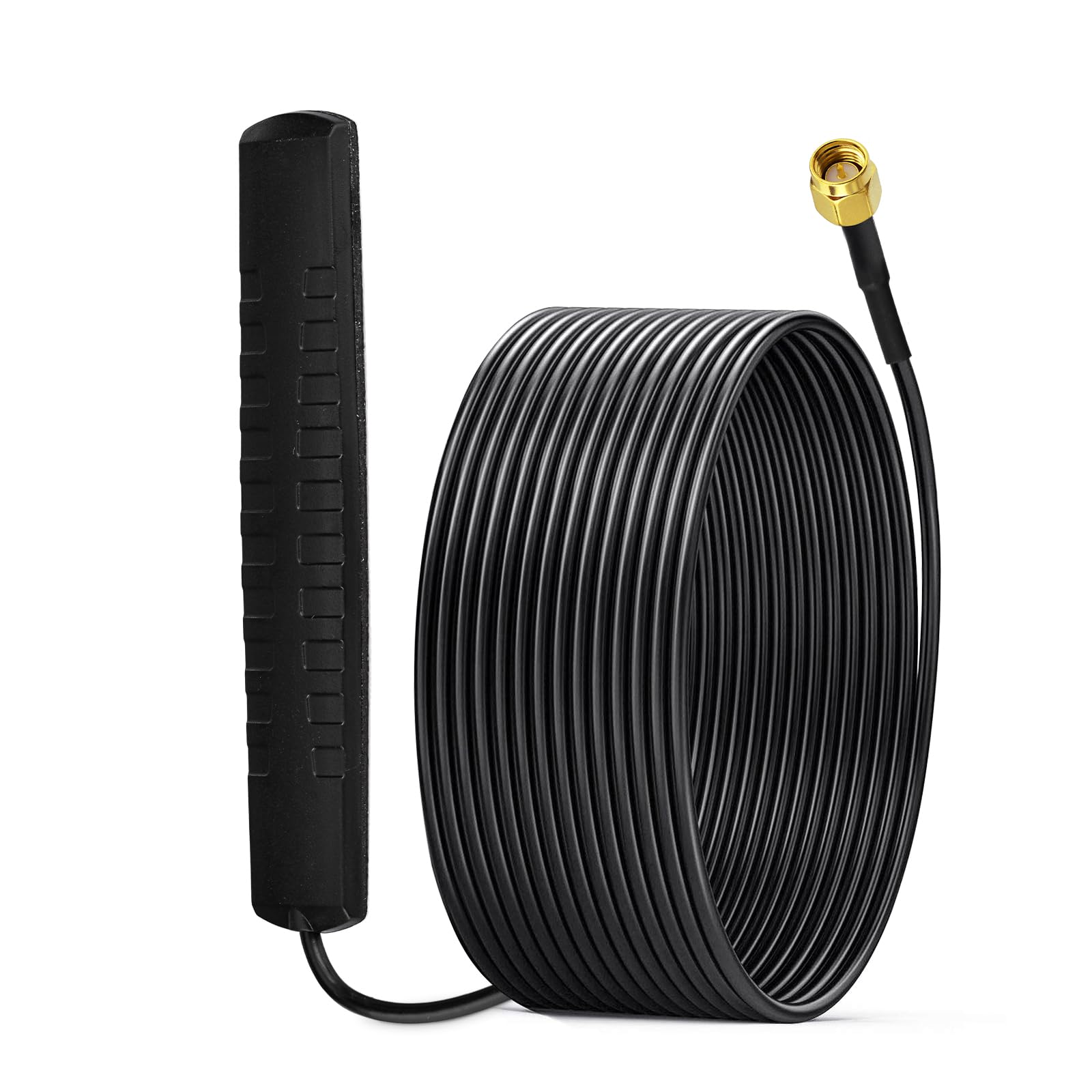 Eightwood DAB+ DAB Antenne SMA Adapter DAB-Auto Radio Antenne Patch Aerial Glas Mount Windshield Antenna mit SMA Stecker 300CM Kabel für Blaupunkt Pioneer Clarion Alpine usw.