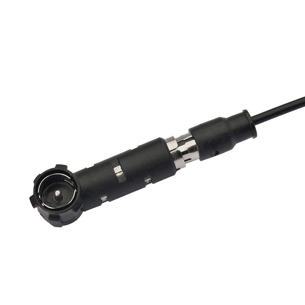 Eightwood Autoradio Antenne FM Car Radio Antenne Radio Patch Windschutzscheiben Paste Antenne FM 300cm Kabel + DIN Buchse 41585 auf ISO Adapter für Autos Radios LKWs Universal MEHRWEG