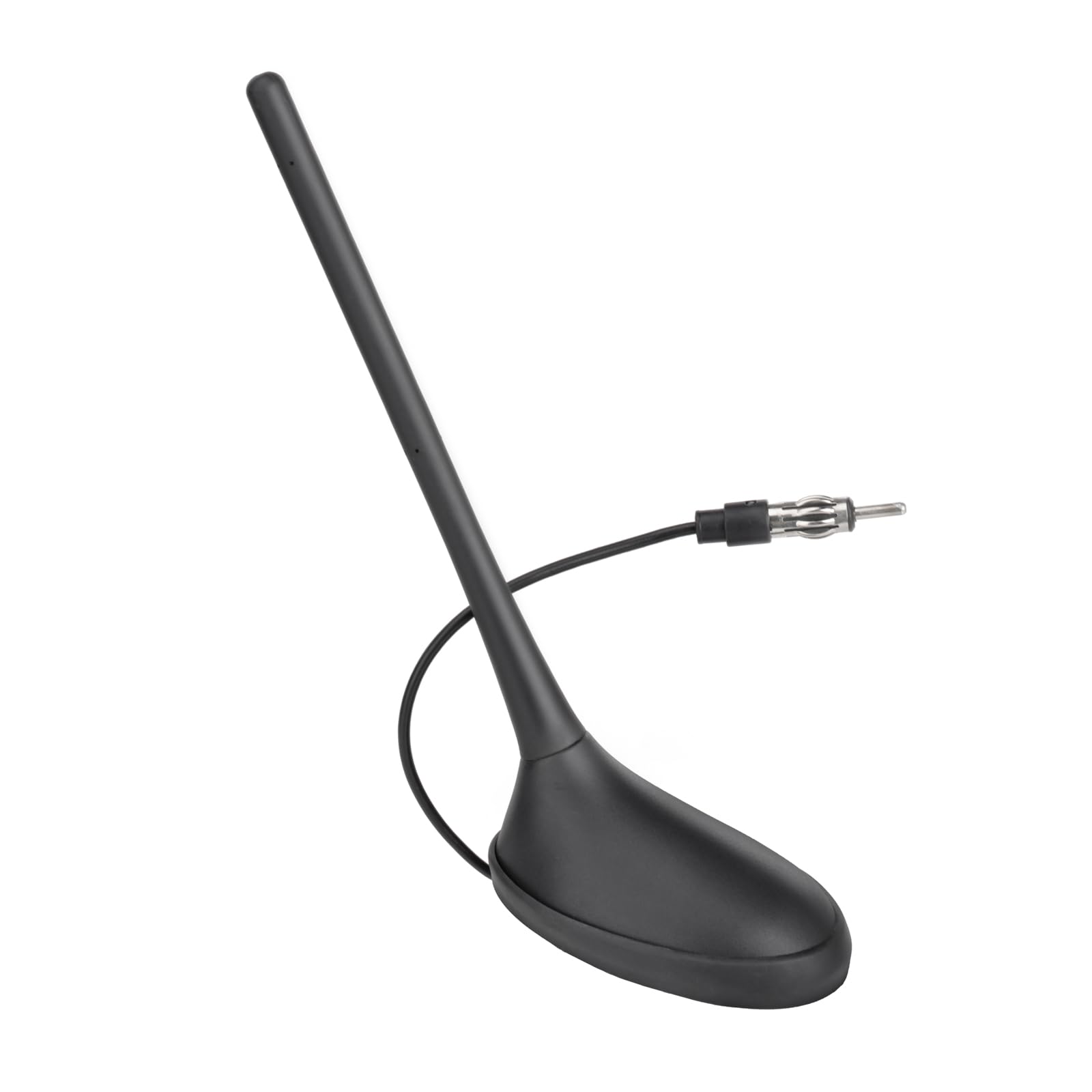 Eightwood Dachantenne Auto FM AM Radio Antenne Autoantenne Kurz DIN Adapter Antenne mit 20cm Kabel für Autoradio Pioneer Blaupunkt Pioneer Clarion Alpine Digital Radio Tuner