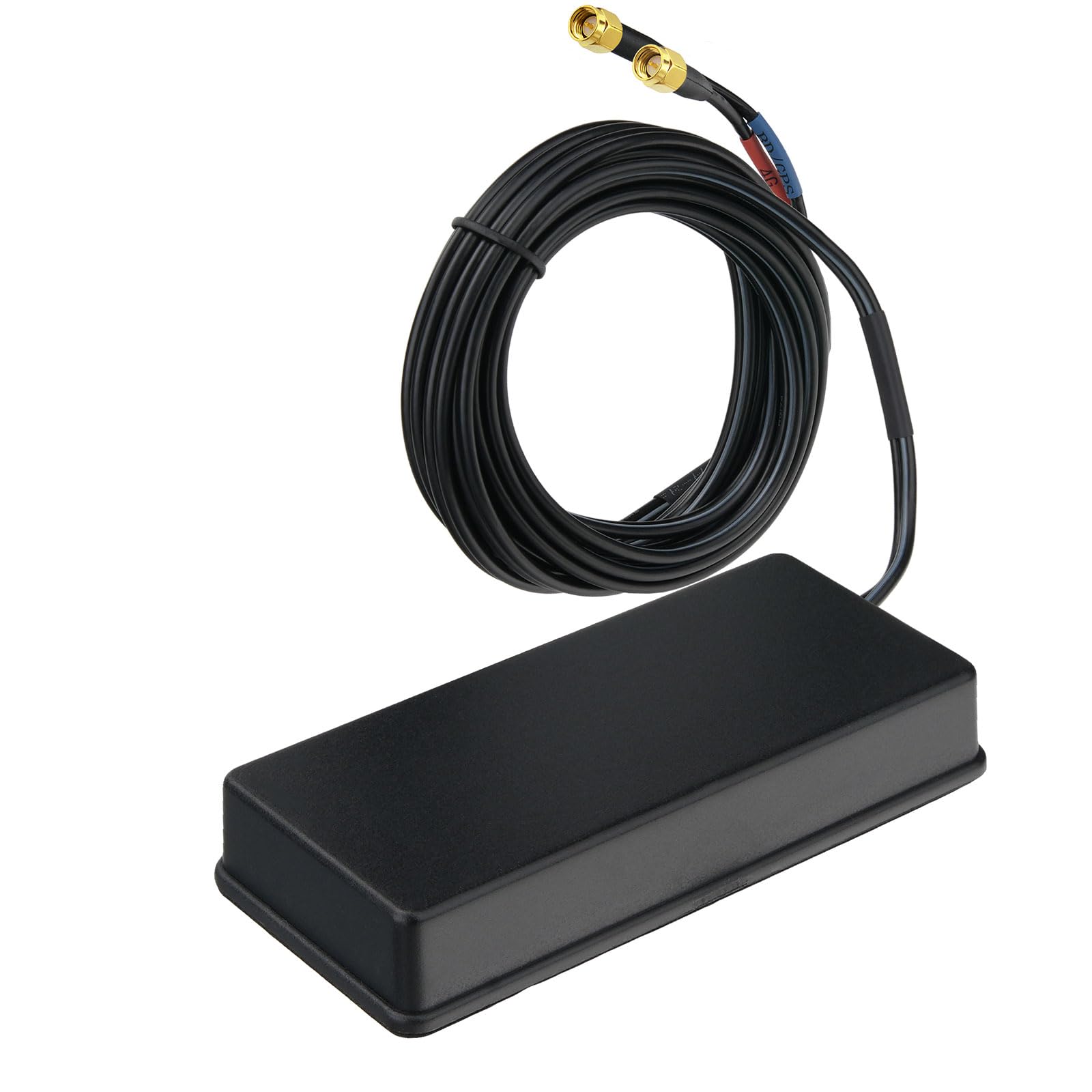Eightwood GPS + 4G Autoantenne Kombiantenne IP65 Dual-Band GNSS (GPS/BeiDou) + 4G LTE mit 28dB LNA SMA Stecker + 3 m Kabel - Industrietauglich für Automotive/IoT Tracking Robustes Fahrzeug-Monitoring
