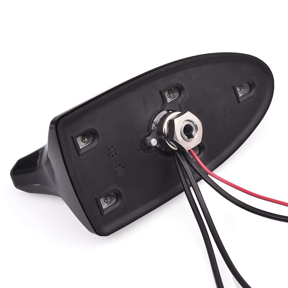 Eightwood DAB/DAB+ Antenne Autoradio Antennensplitter AM/FM GPS Dachantenne Signal Amplifier Von KFZ Haifischflosse Antenne mit Verstärker Aktive Autoantenne + 5M Extension Kabel SMB RG174 MEHRWEG