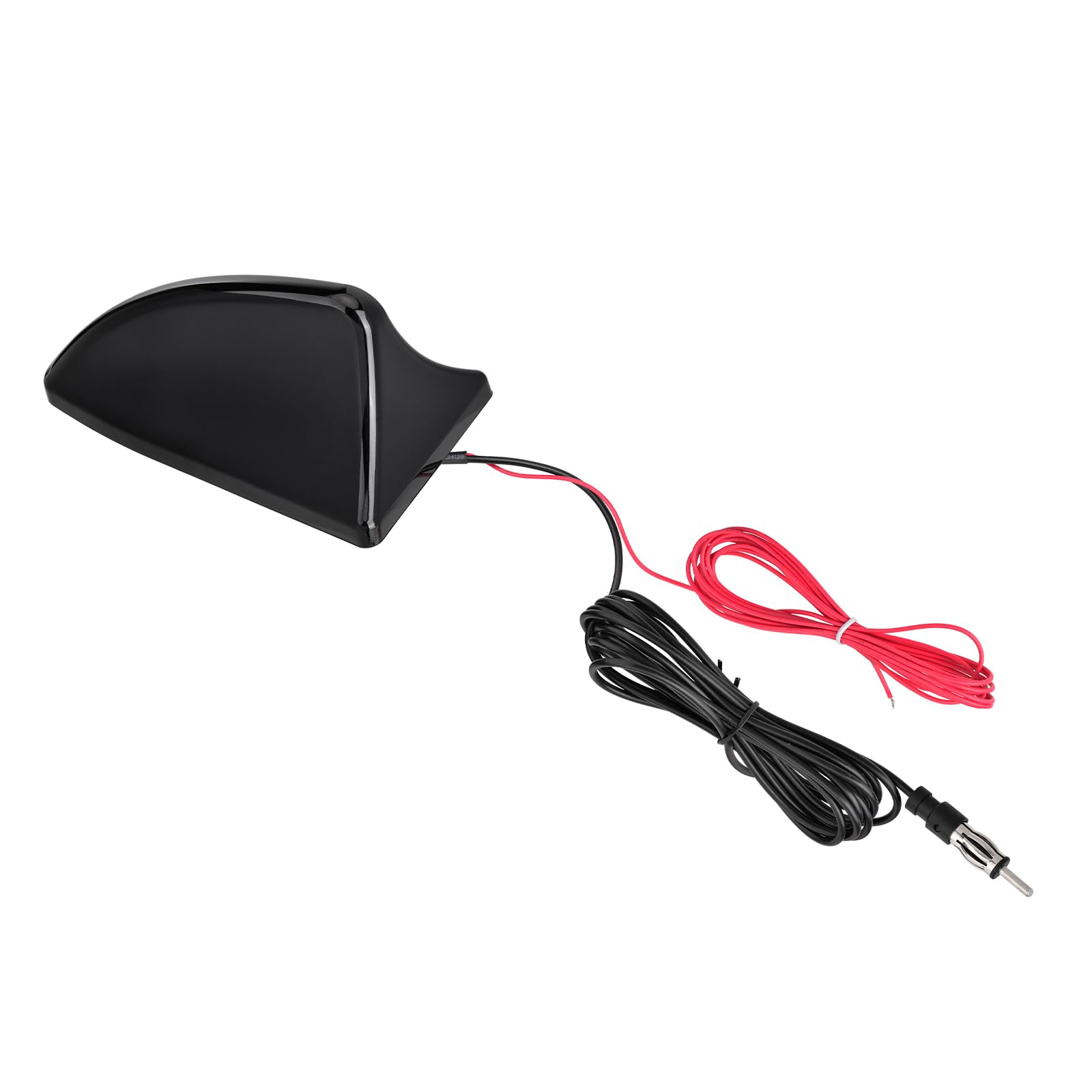 Eightwood Haifisch Antenne Auto Haifischflosse Antenne Aktive Autoantenne Shark Fin Dachantenne mit Verstärker AM/FM Autoradio Roof Antenna + 3m Kabel für Auto LKW SUV Stereo Receiver Media Head Units