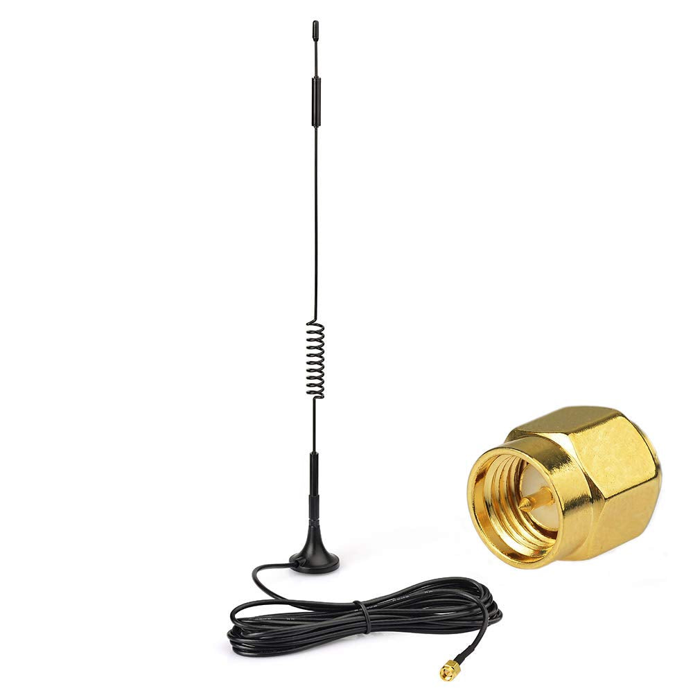 Eightwood 868mhz Antenne 4G 7dbi SMA Stecker Signal Booster mit 3m RG174 Kabel für 4G LTE Wireless Homematic CCU2 CC1101 Netgear Netgear TP-Link Dlink Belkin Huawei MEHRWEG