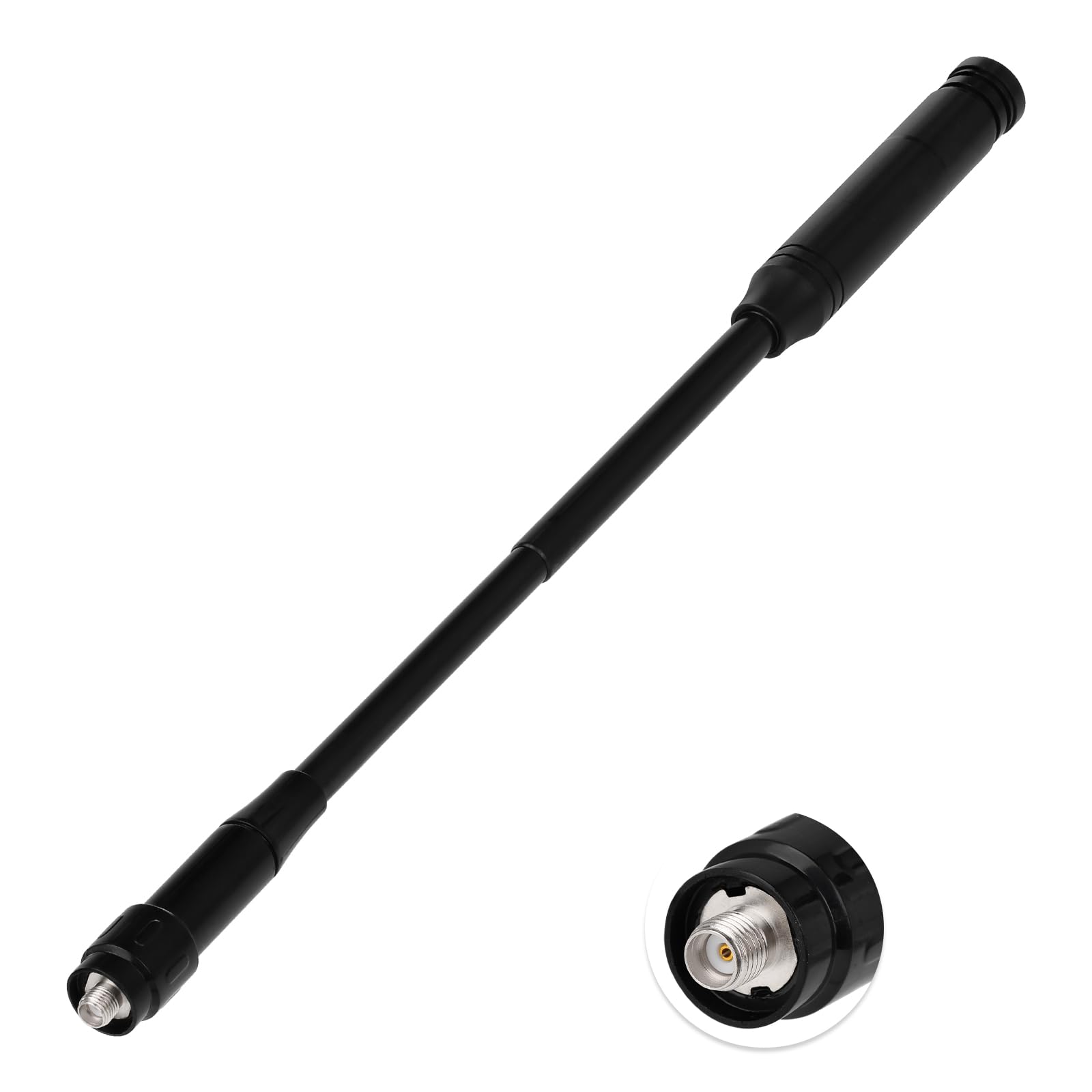 Eightwood Walkie Talkie Antenne Dual Band Radio Antenne Handheld Radio Antenna 144/430 MHz Funkgerät Antenna SMA Telescopic Antenne für Amateurfunk Baofeng UV-82 UV-5R Quansheng Portable