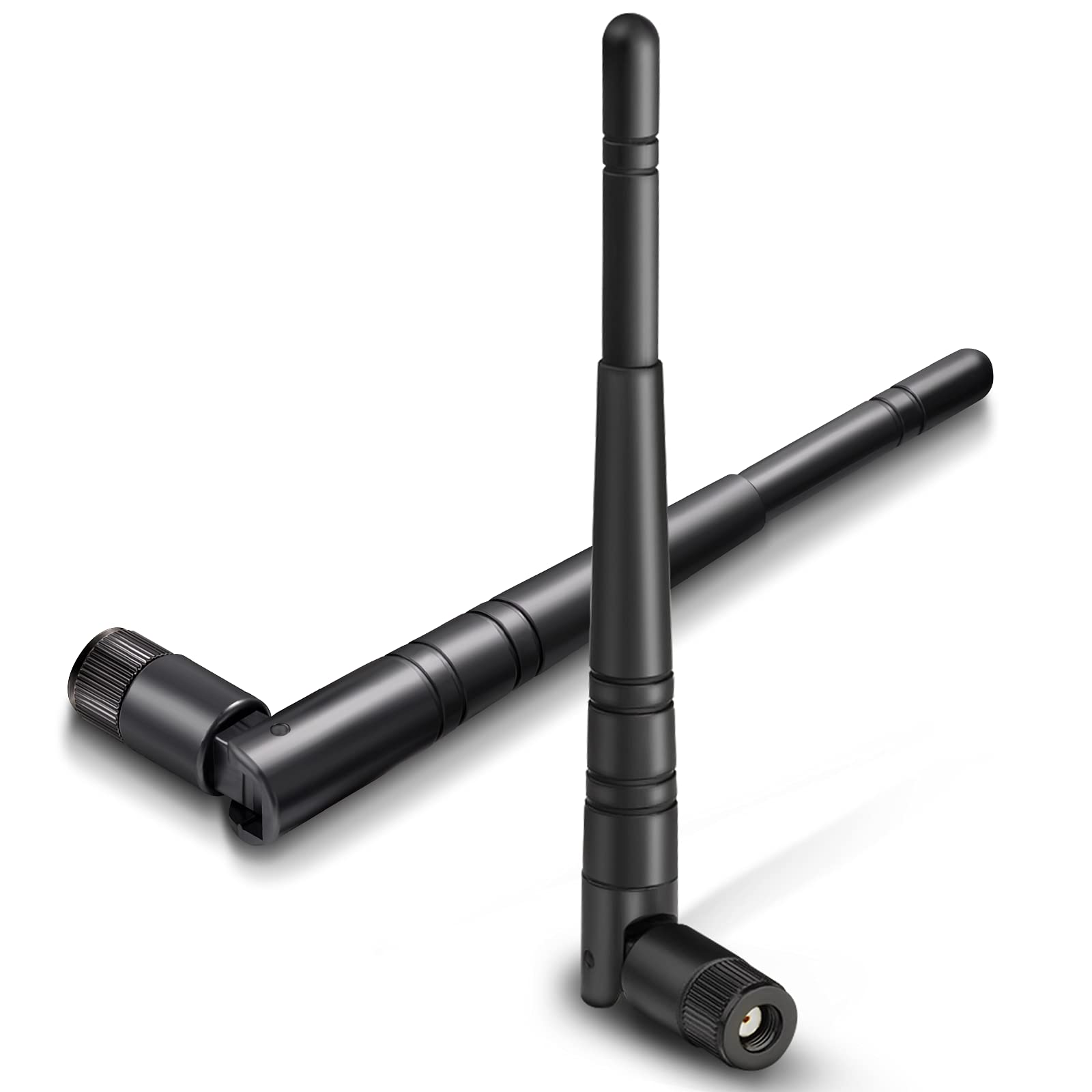 Eightwood WLAN Antenne 2.4G Antenne 5dBi Kipp-und-Schwenkbar RP SMA WLAN Antenne 2 Stücke für WiFi Card WLAN PCI Karten Wirelesse Router Bluetooth ZigBee MEHRWEG
