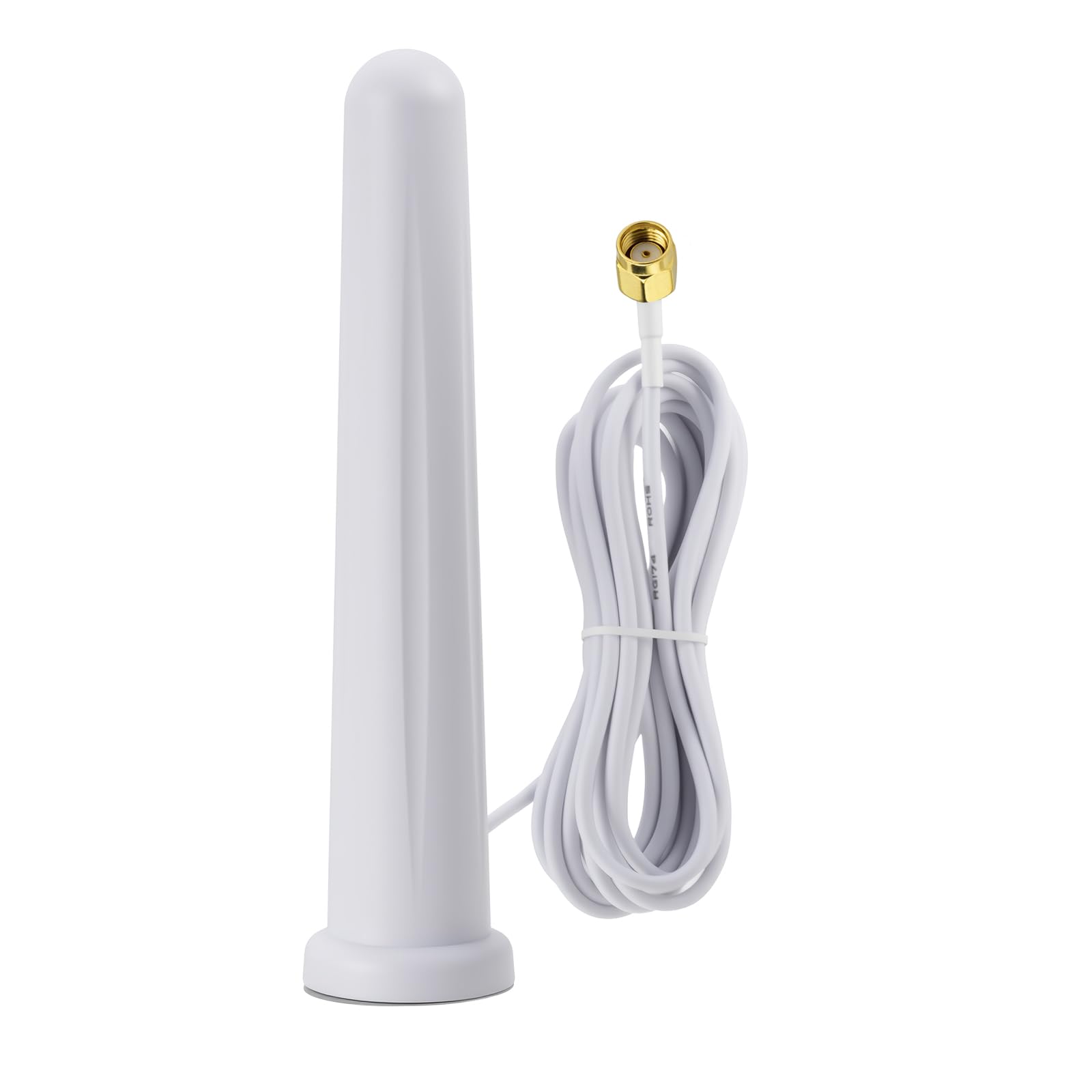 Eightwood WiFi Antenne 2,4 GHz 5 GHz WLAN Antenne 6dBi RP SMA Antenna Magnetfuß mit 300cm Verlängerungskabel für PC Bluetooth Mainboard WLAN Router Wi-Fi Kamera PCI Karte